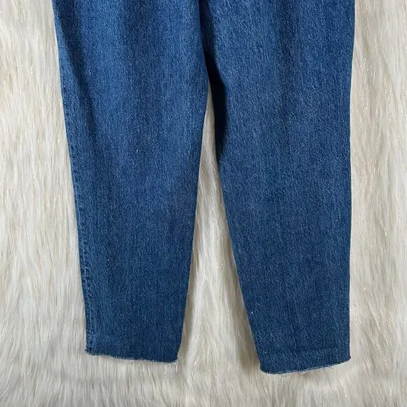 Abercrombie & Fitch Mom Jeans Belted Paper Bag Waist High Rise Womens Size 25/0 - Picture 7 of 12